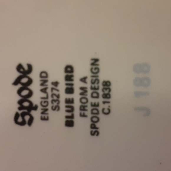 Spode Copeland 3274 Plate Design 1838 7.5" Yellow/Blue Bird/Fruit Brafferton - Picture 5 of 6